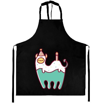 Discover Green Llama Monster Party Aprons
