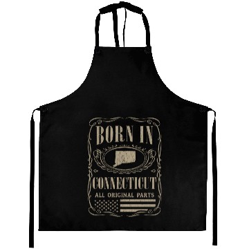 Discover Vintage America US States Born Connecticut Aprons
