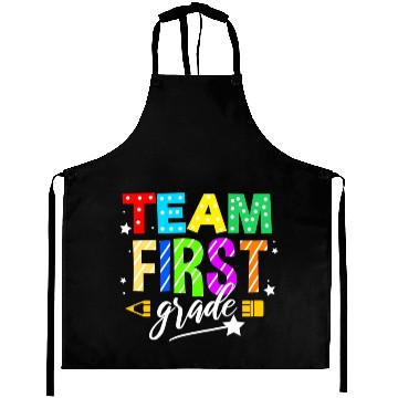 Discover Team First Grade For Elementary Teacher Aprons