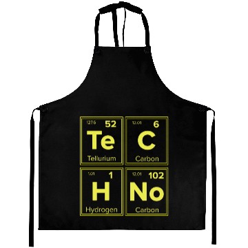 Discover Techno Periodic Table for Techno Lover Aprons