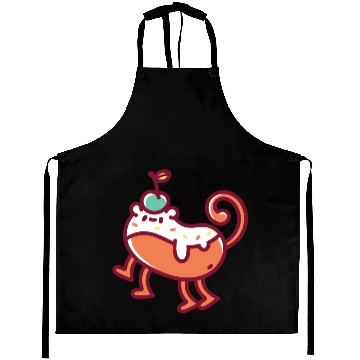 Discover Orange Monster Monkey Party Aprons