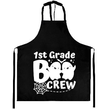 Discover 1st Grade Boo Crew Halloween First Day School Aprons