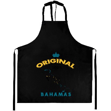 Discover Bahamas original 100% flags design Aprons