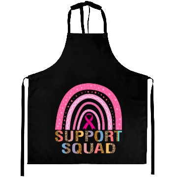 Discover Support Squad Leopard Pink Warrior Breast Cancer Aprons