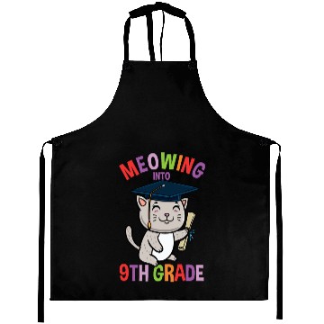 Discover Moewing Into 9th Grade Cat Back To School Aprons