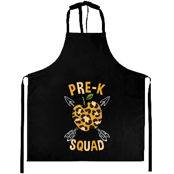 Discover Pre-K Back To School Squad Leopard Print Aprons