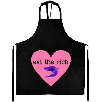 Discover Eat The Rich Violet Worm Aprons