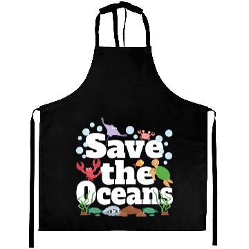 Discover Save The Oceans No Plastic Aprons