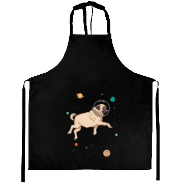 Discover Pug Astronaut For Pug Lover Aprons
