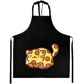 Discover Pepperoni Pizza Pocket Cat Aprons