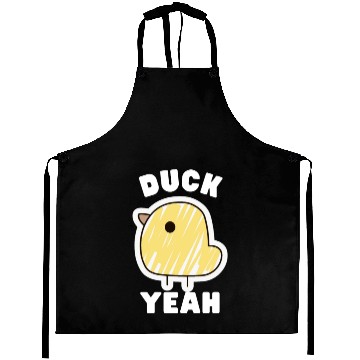 Discover Cute Duck Yeah Funny Sarcastic Aprons