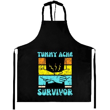 Discover tummy ache survivor Aprons