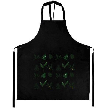 Discover Abstract Botanical Leaf Plants Aprons