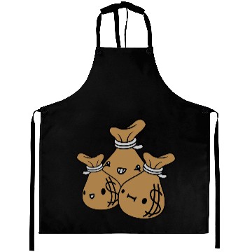 Discover money bags friends team Aprons