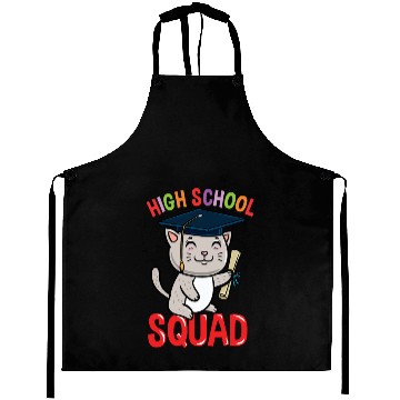 Discover High School Squad Cat Back To School Aprons