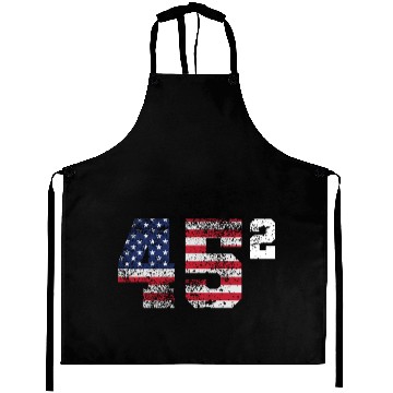 Discover Trump 45 Squared Republican Aprons