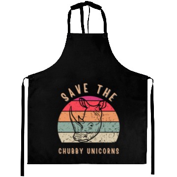 Discover Save The Chubby Unicorns Vintage Aprons