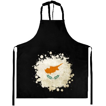 Discover Cyprus vintage blob flag Aprons