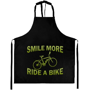 Discover SMILE MORE RIDE A BIKE Aprons