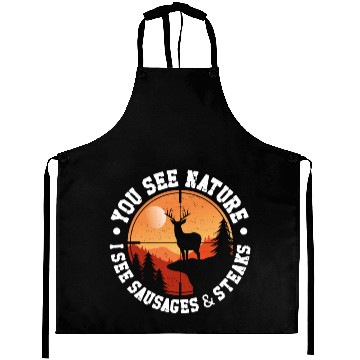 Discover Buck Deer Hunting Hunter Bbq Aprons