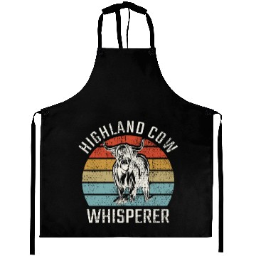Discover Highland Cow Whisperer Aprons