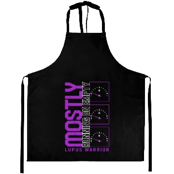 Discover Lupus Awareness Aprons, Mostly Running Empty,