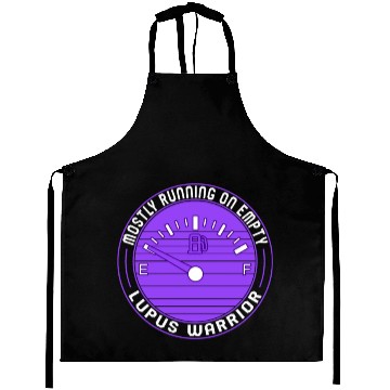 Discover Lupus Awareness Aprons, Mostly Running Empty,