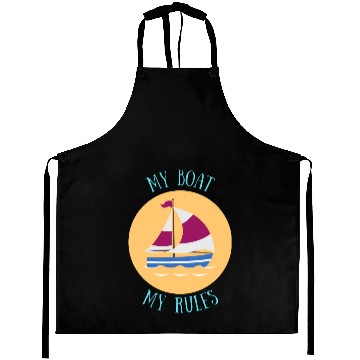 Discover My Boat My Rules Aprons
