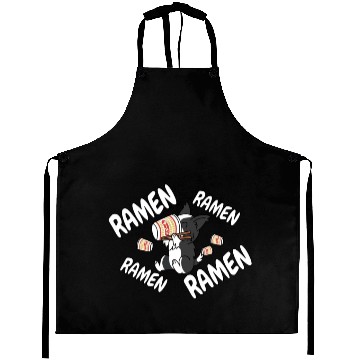 Discover Border Collie Instant Ramen Noodles Aprons
