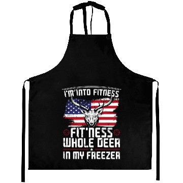 Discover Buck Deer Hunting Hunter American Aprons