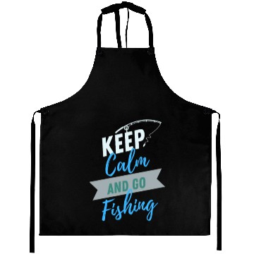 Discover Keep Calm Fishing Lifestyle and Hobbies Aprons