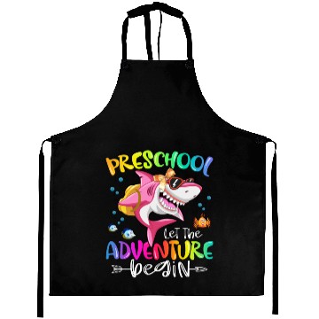 Discover Funny Shark Back To School Aprons