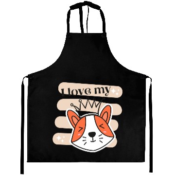 Discover I Love My Dog Aprons