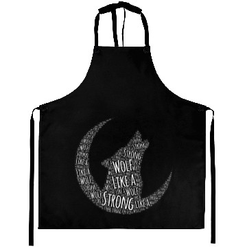 Discover Strong Like A Wolf Aprons