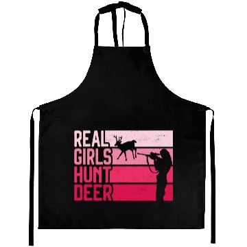 Discover Buck Deer Hunting Hunter Girl Aprons