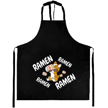 Discover Corgi Instant Ramen Noodles Aprons