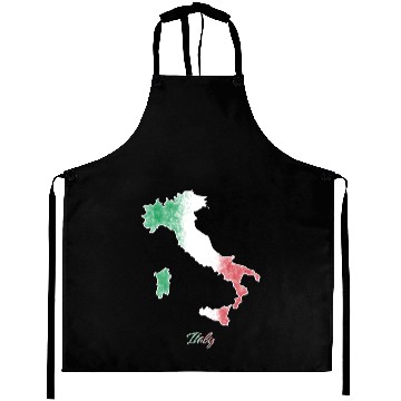 Discover Stylized Italy Map Aprons