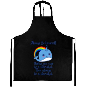 Discover Always Be Yourself Unless You Can Be A Narwhal Aprons