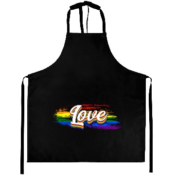 Discover Love Rainbow Flag LGBT Tolerance Heart Pride Aprons