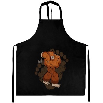 Discover Bigfoot Axe Throwing Sasquatch Throwing Axe Aprons