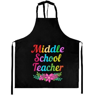 Discover Cute Middle School Teacher Flower Aprons