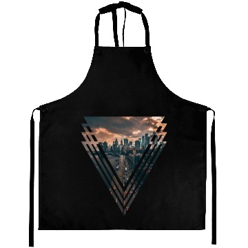 Discover Manhattan in Triangle Aprons