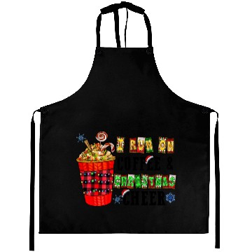 Discover I Run On Coffee & Christmas Cheer Aprons