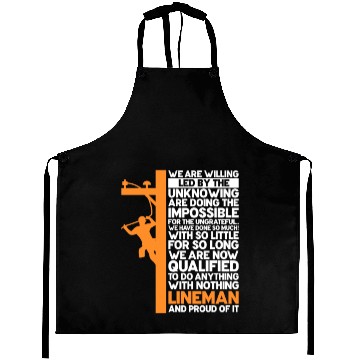 Discover We Are Willing Led By The Unknowing, Lineman Aprons