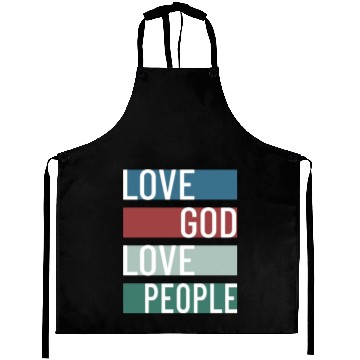 Discover Love God Love People Aprons
