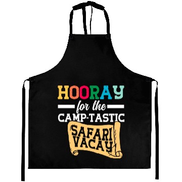 Discover Safari Vacation Camping Travel Guide Aprons