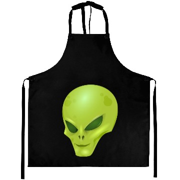 Discover alien , green, skull Aprons
