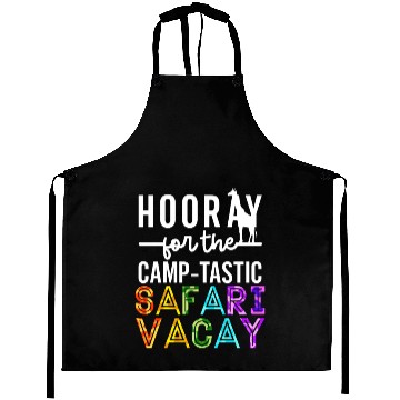 Discover Safari Vacation Camping Travel Guide Aprons
