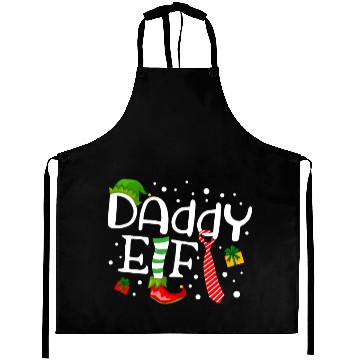 Discover Daddy Elf Funny Christmas Aprons