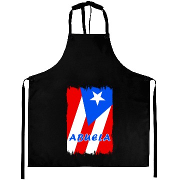 Discover Puerto Rico grandmother flags design Aprons